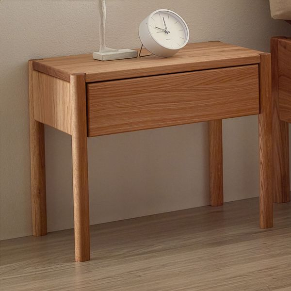 Nachttisch Alea Wildeiche Massivholz H 43cm metallfrei