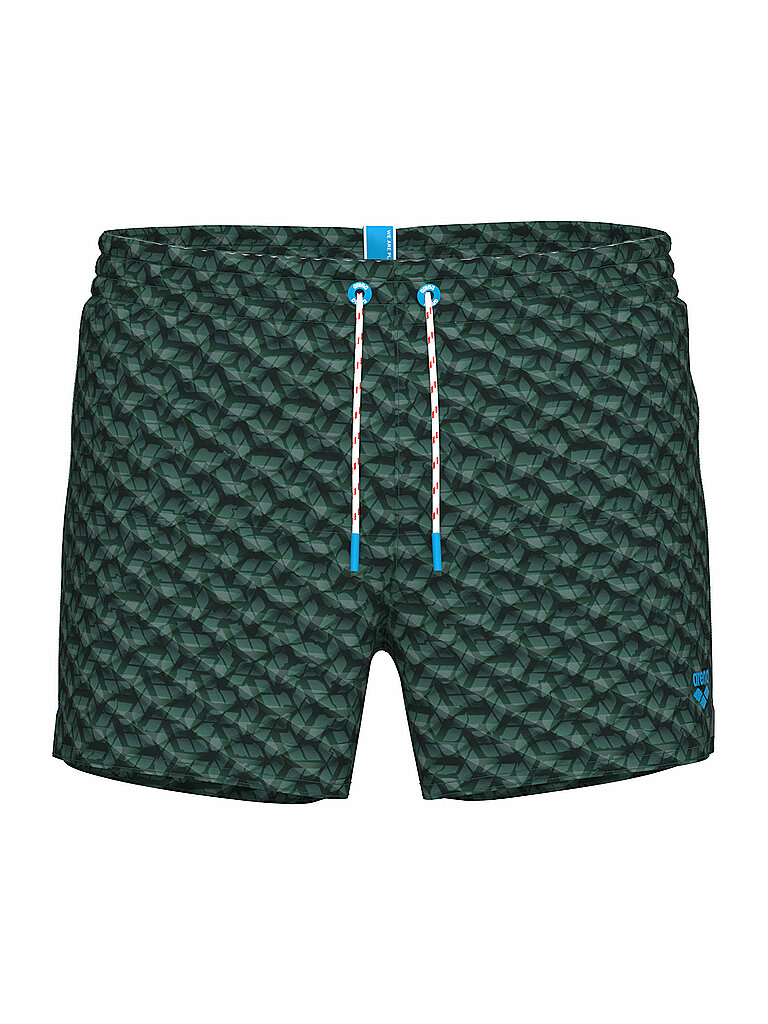 ARENA Herren Badeshort Water Prints dunkelgrün | S