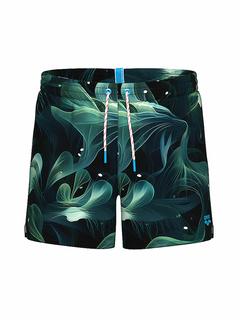 ARENA Herren Badeshort Water Print Allover Multiprints dunkelblau | M