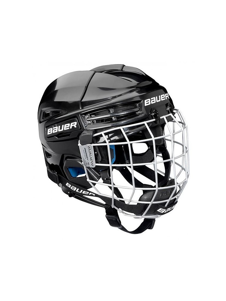 BAUER Kinder Hockeyhelm Prodigy Combo schwarz