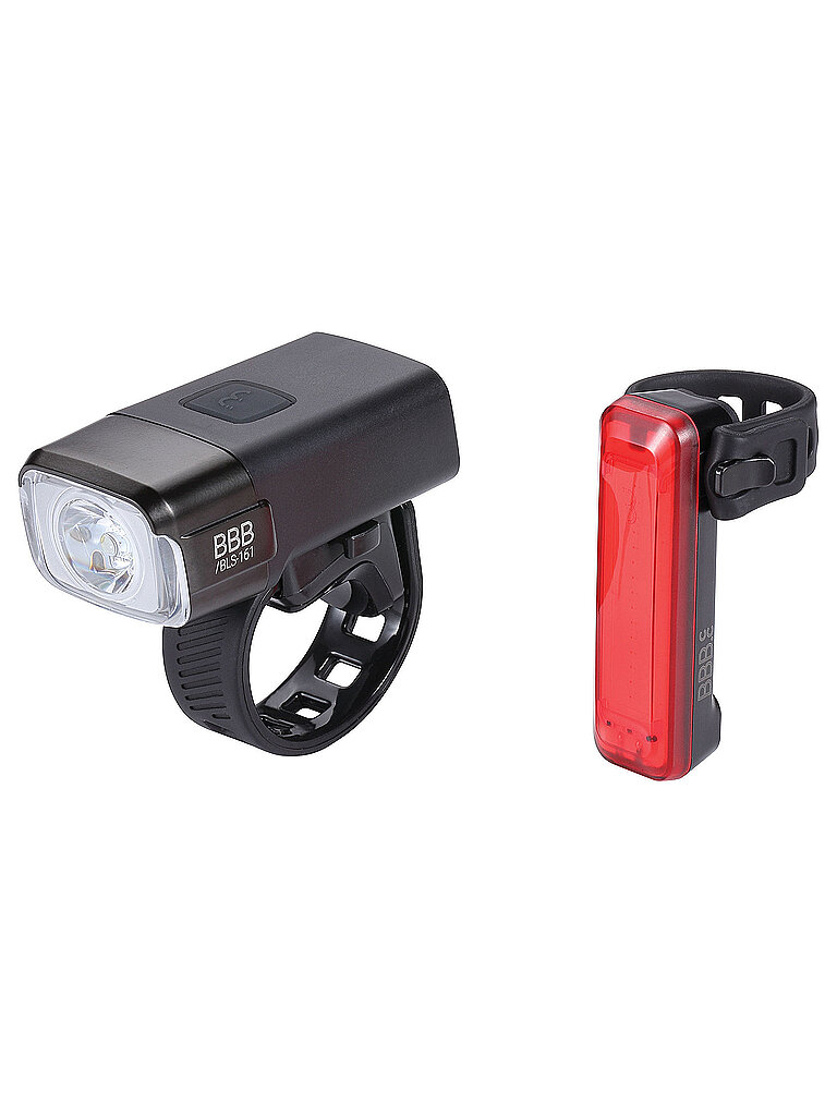 BBB Fahrrad Akku Lichtset NanoStrike 600 Combo BLS-165 inkl. Rear Signal II schwarz