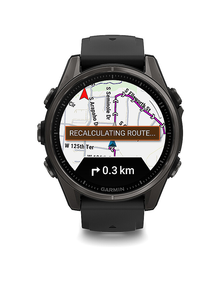 GARMIN  GPS-Multisport-Smartwatch Fenix 8 Amoled Sapphire  43mm schwarz