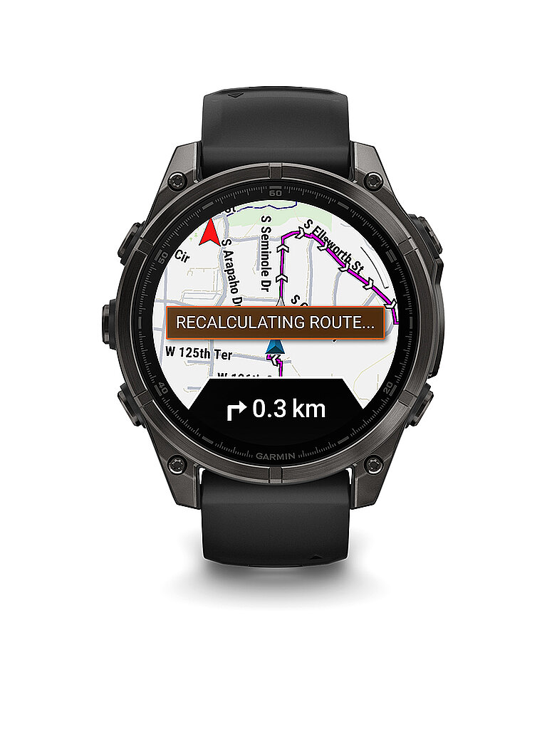 GARMIN  GPS-Multisport-Smartwatch Fenix 8 Amoled Sapphire  47mm grau