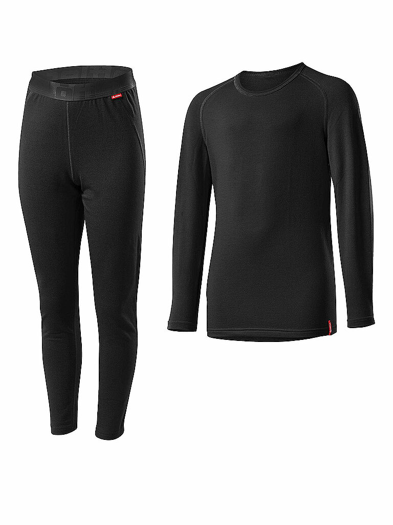 LÖFFLER Kinder Funktionsunterwäsche-Set TRANSTEX® WARM schwarz | 104