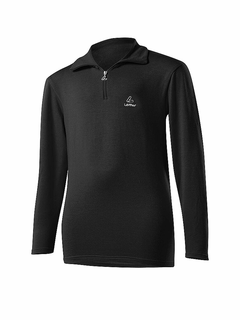 LÖFFLER Kinder TRANSTEX® Zip-Rolli Basic schwarz | 128