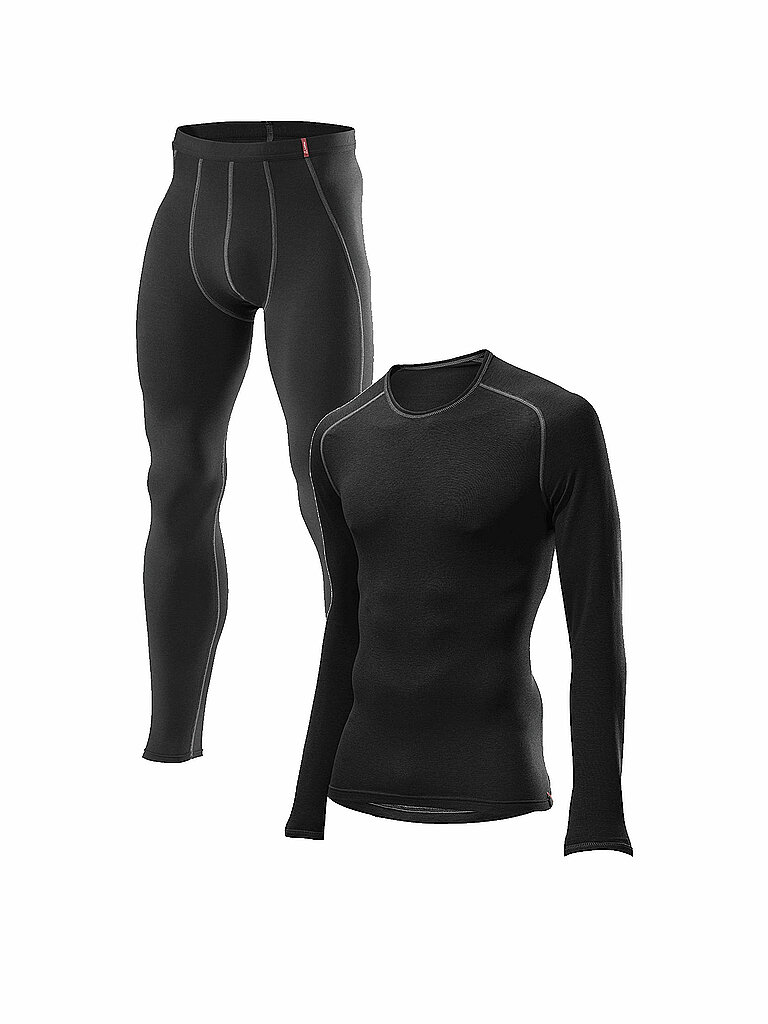 LÖFFLER Herren Funktionsunterwäsche-Set TRANSTEX® WARM schwarz | 48