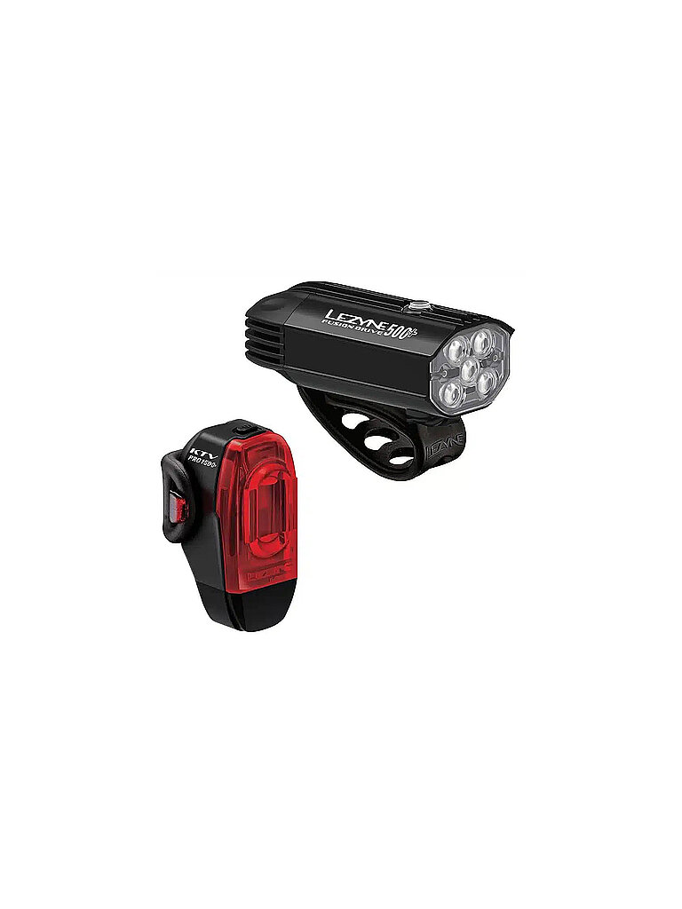 LEZYNE Fahrrad Beleuchtungs Set Fusion Drive 500+ KTV Pro Set schwarz