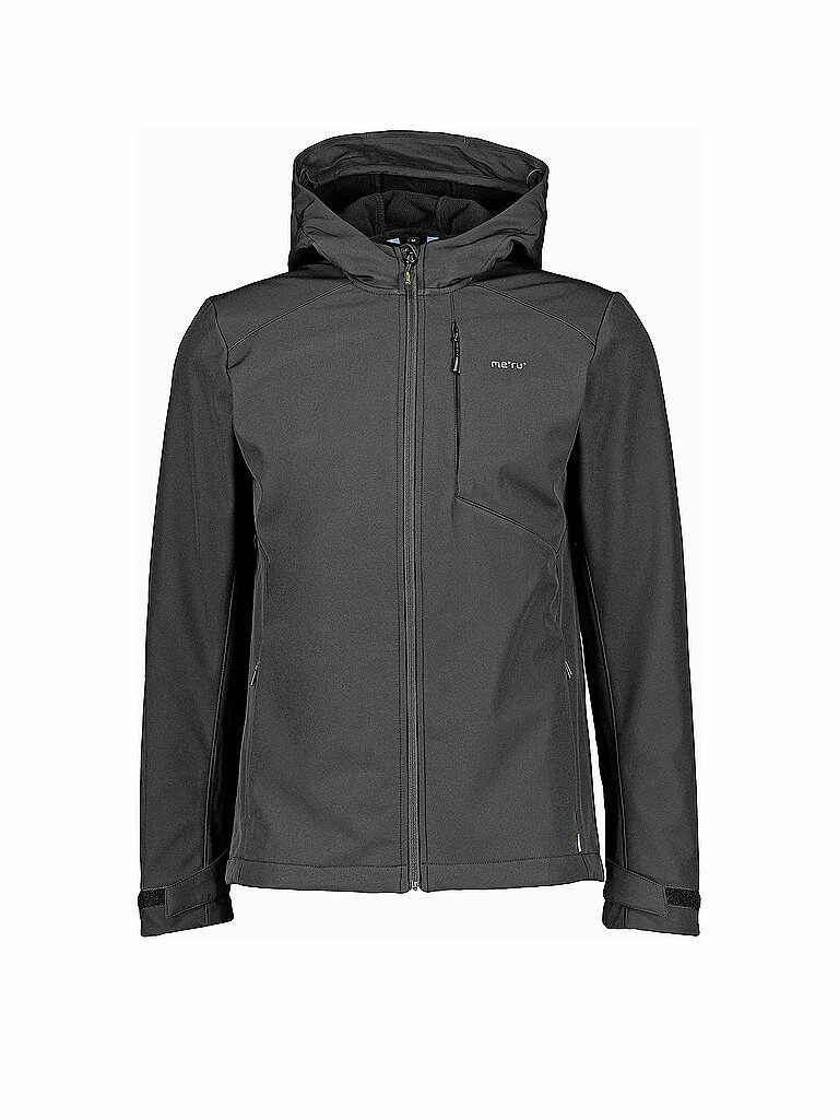MERU Herren Softshell Jacke Toulouse Hoodie schwarz | XXL
