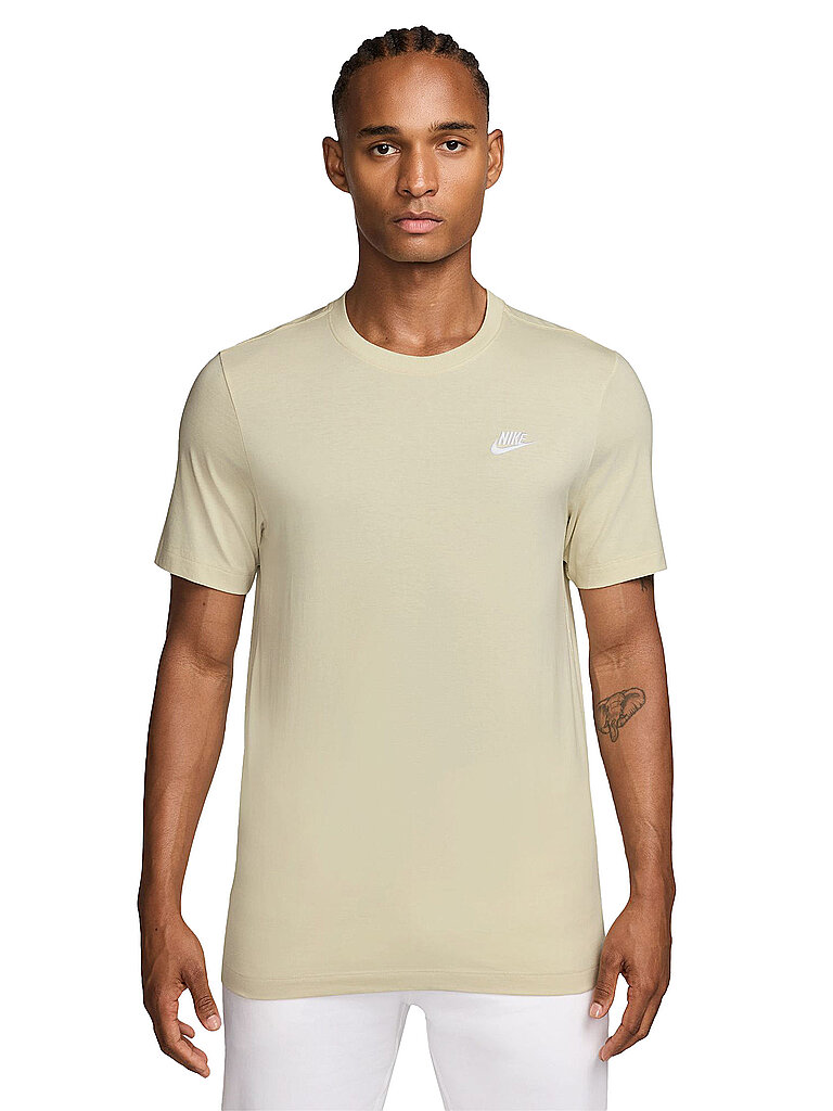 NIKE Herren T-Shirt Nike Sportswear Club beige | S