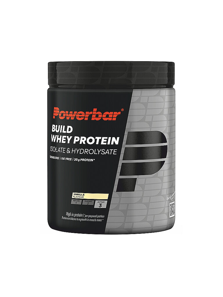 POWER BAR Getränkepulver Build Whey Protein Isolate & Hydroisolate Pulver 550g Vanille bunt