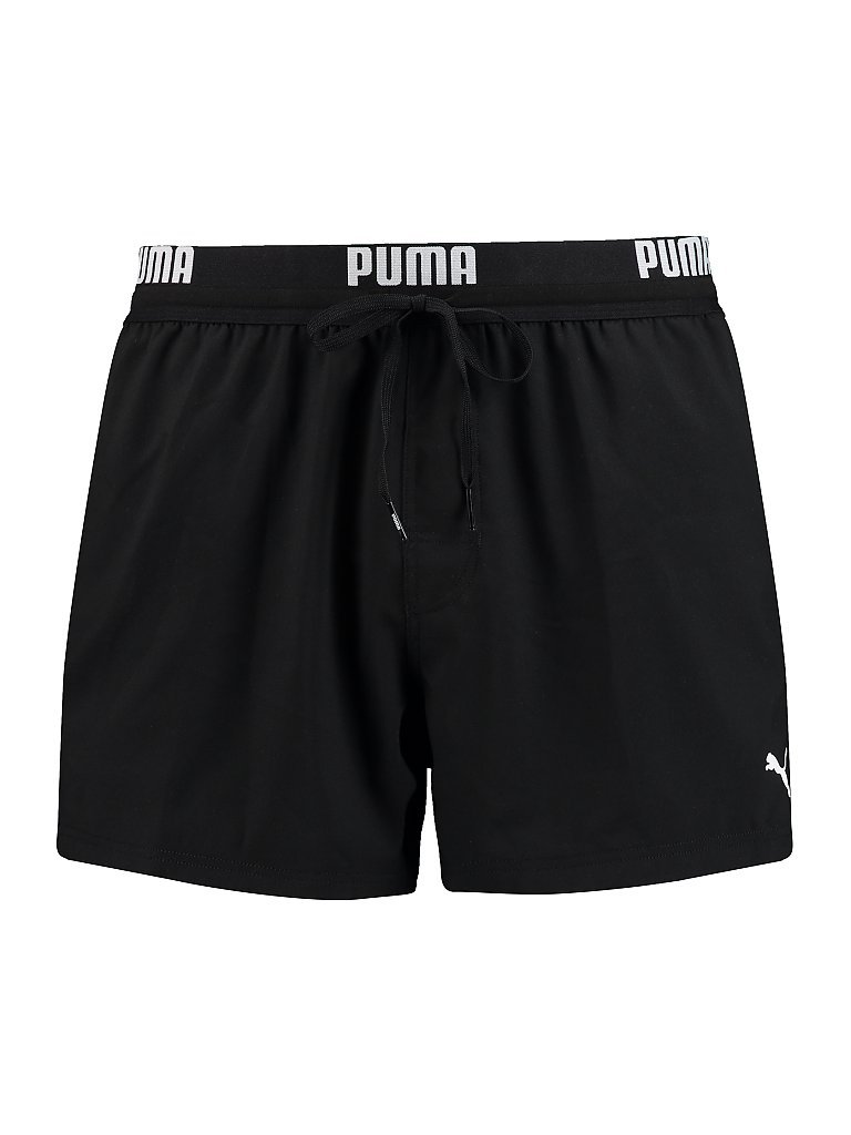PUMA Herren Badeshort Logo schwarz | S