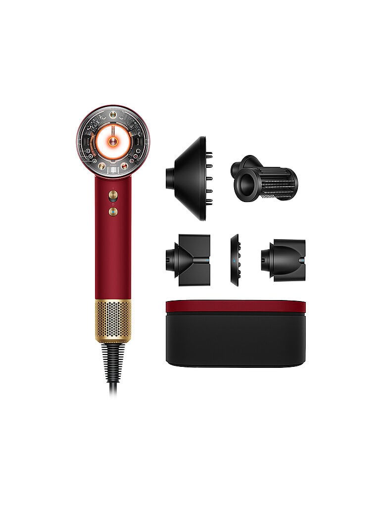 DYSON Haartrockner - dyson supersonic nural HD16 Samtrot/Gold dunkelrot