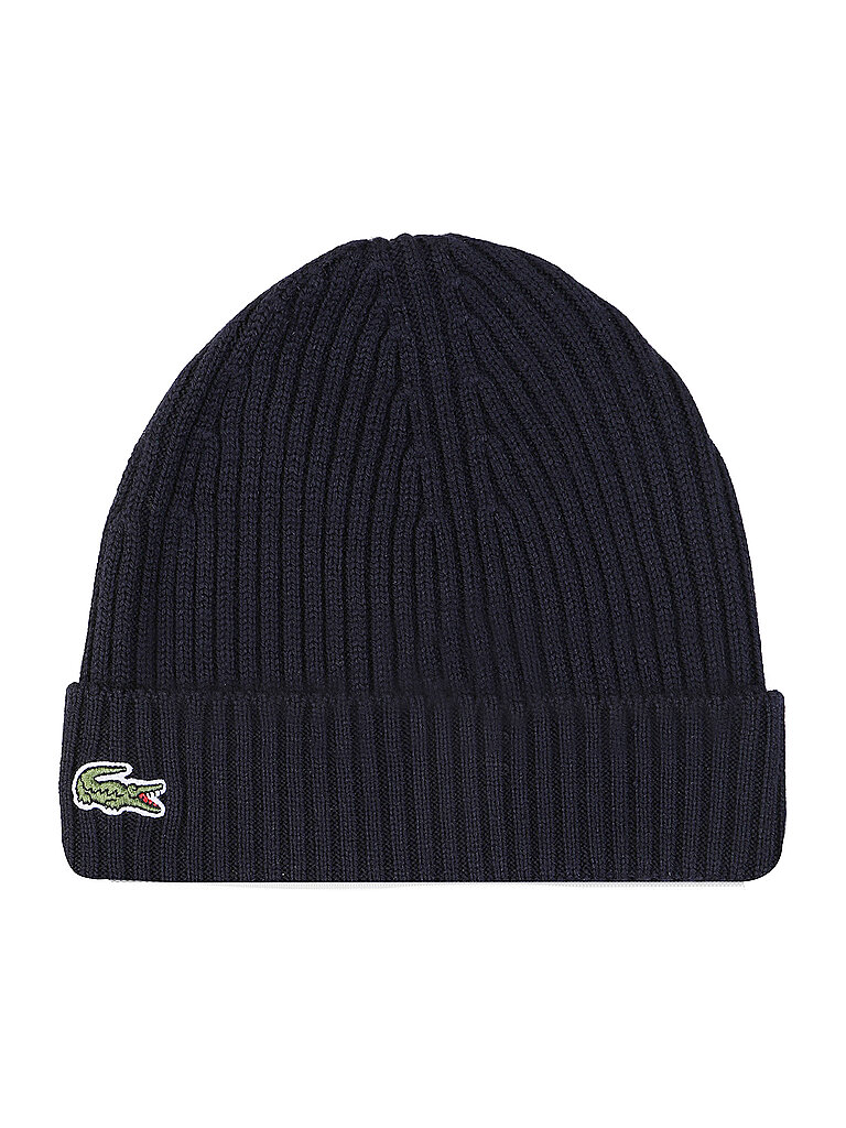 LACOSTE Mütze - Beanie dunkelblau | ONE SIZE